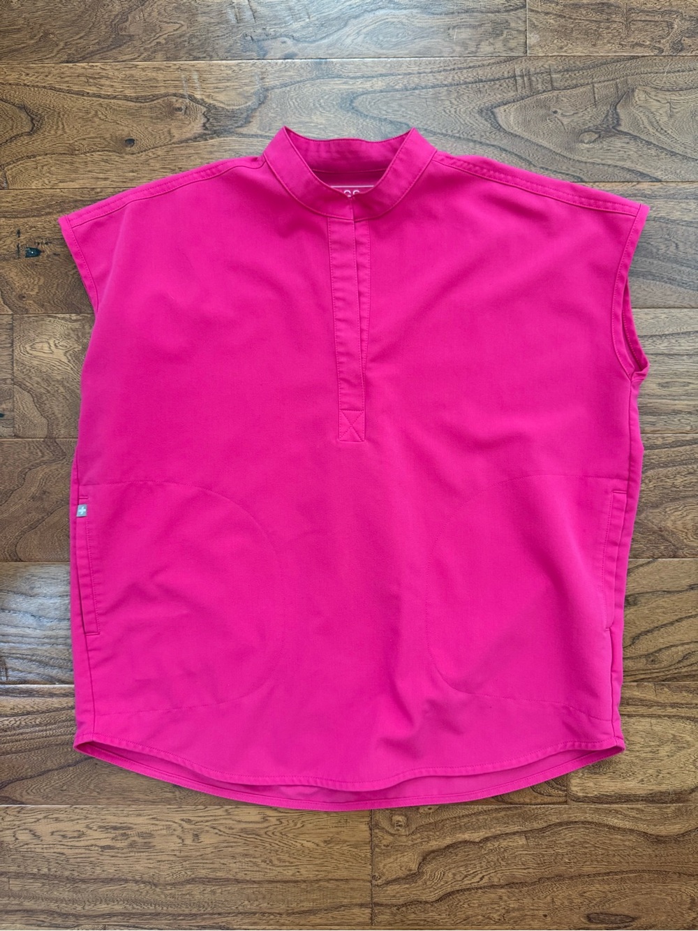 Figs Rafaela Oversized Top - Shocking Pink